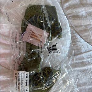 Savage X Fenty Olive Leopard Lingerie Set